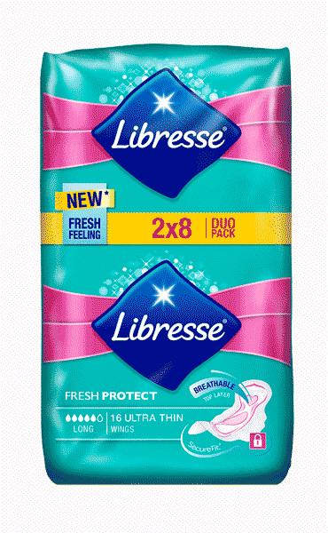 Гигиенические женские прокладки LIBRESSE Ultra Long w 12x(2x8)p East УТ-00006688