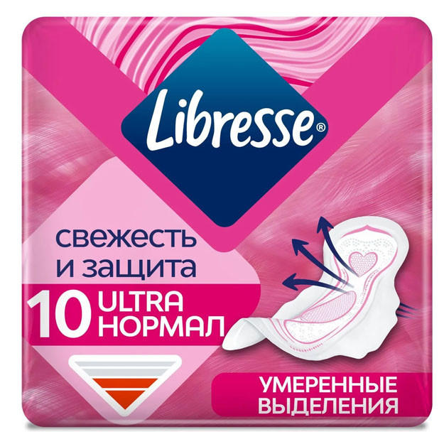 Гигиенические женские прокладки LIBRESSE Ultra Normal w 12x(2x10)pcs УТ-00004806