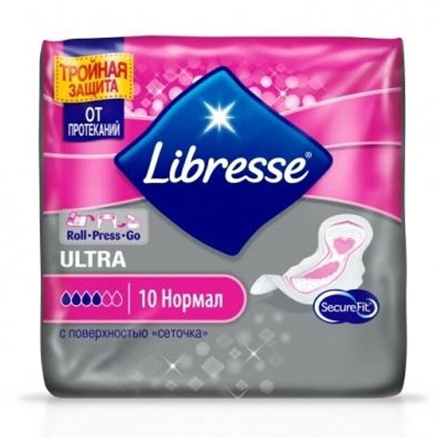 Гигиенические женские прокладки LIBRESSE Ultra Normal w 24x10p Drai УТ-00004832