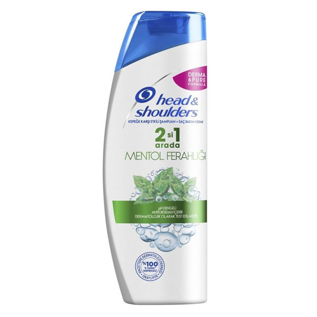 HEAD & SHOULDERS Shampoo 2 in 1 Anti-Dandruff Menthol refreshing 400 ml УТ-00003852