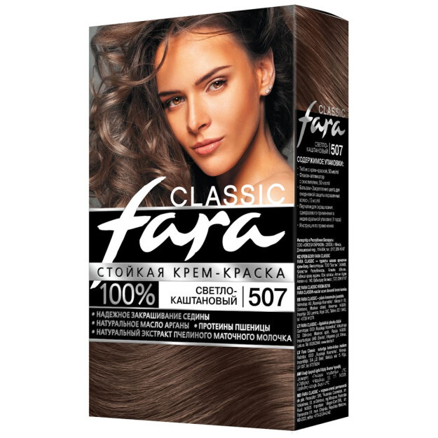 Кр.д/в FARA Classic 507 светлый каштан РОССИЯ УТ-00005210