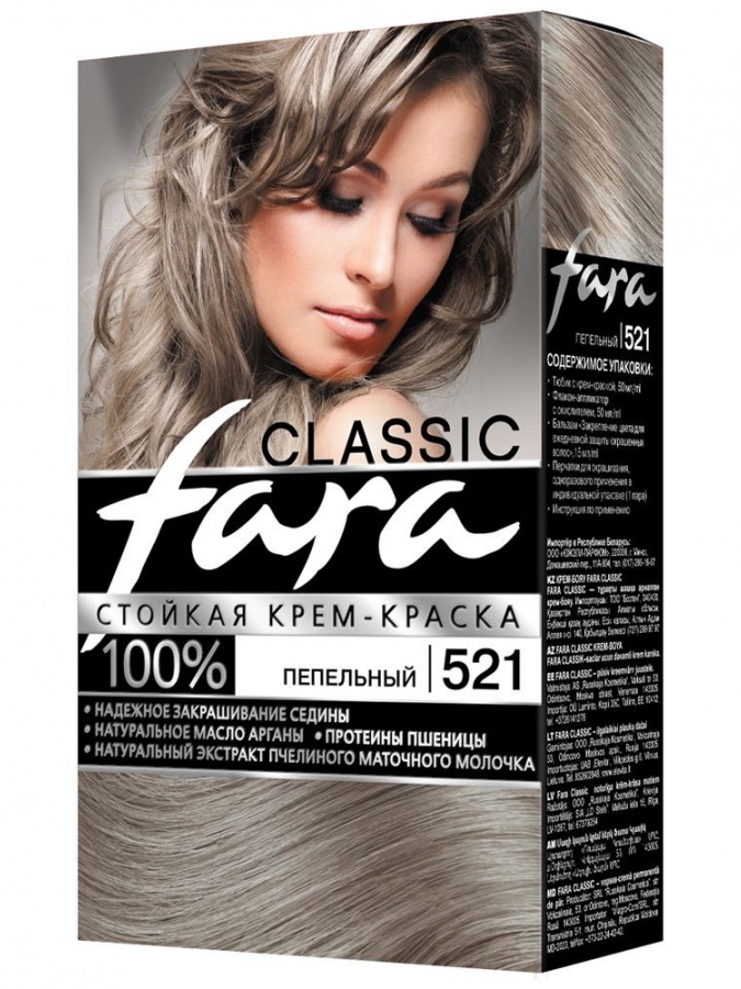 Кр.д/в FARA Classic 521 пепельный РОССИЯ УТ-00005061