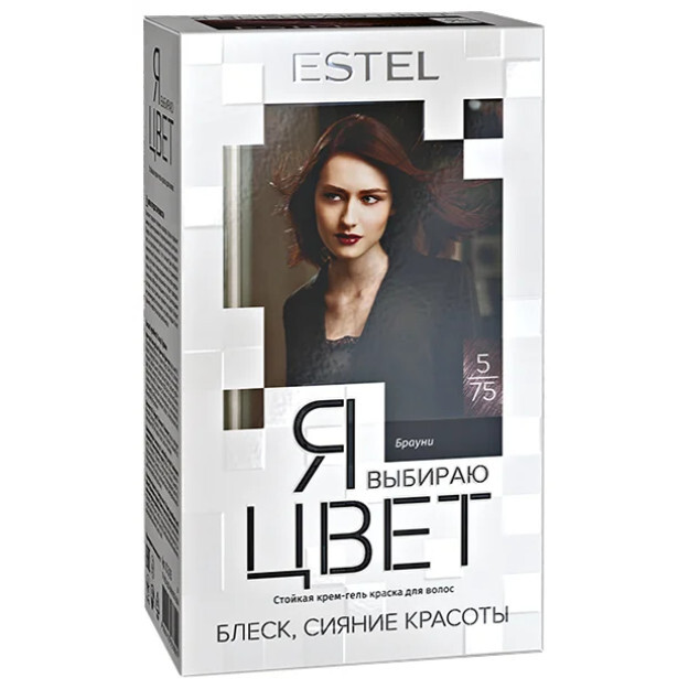 Крем-гель краска для волос Я ВЫБИРАЮ ЦВЕТ ESTEL , тон 5/75 брауни, 145 мл. ЯВЦ5/75 УТ-00004283