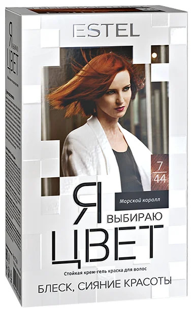 Krem jeli soch rangi men ESTEL rangini tanlayman, ohang 7/44 dengiz marjonlari, 145 ml. YAVTS7 / 44 УТ-00004287