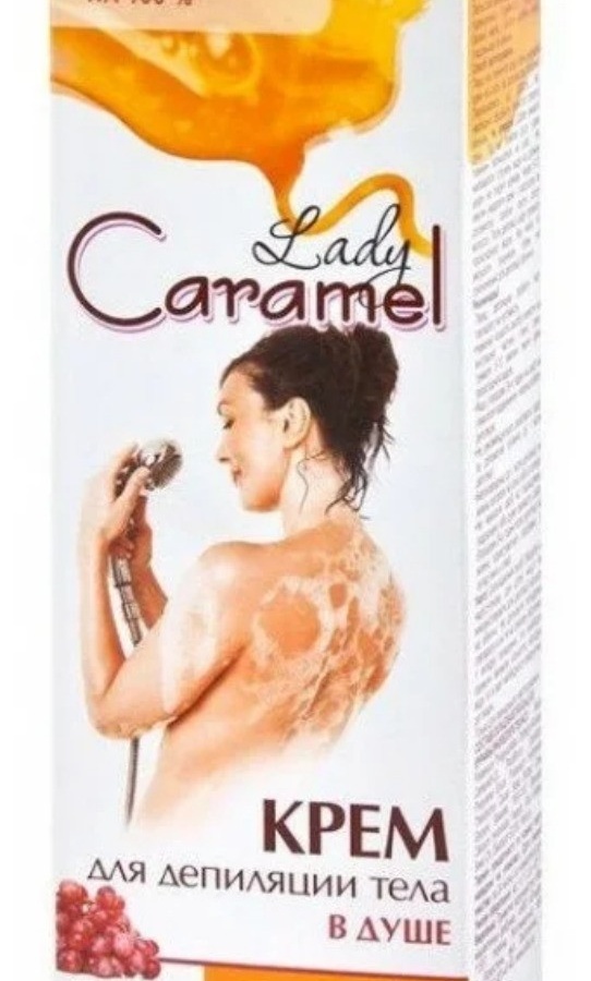 "Lady Caramel" dushda tanani depilatsiya qilish uchun krem, 100 ml  УТ-00006003