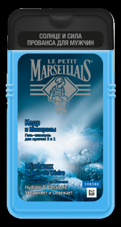Le Petit Marseillais® erkaklar uchun jel shampun "sidr va minerallar" 3 dan 1 250 ml gacha УТ-00001014