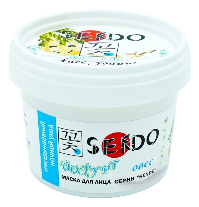 Yuz niqobi "Sendo" seriyali yogurt Yulaf, 100 ml  УТ-00006770