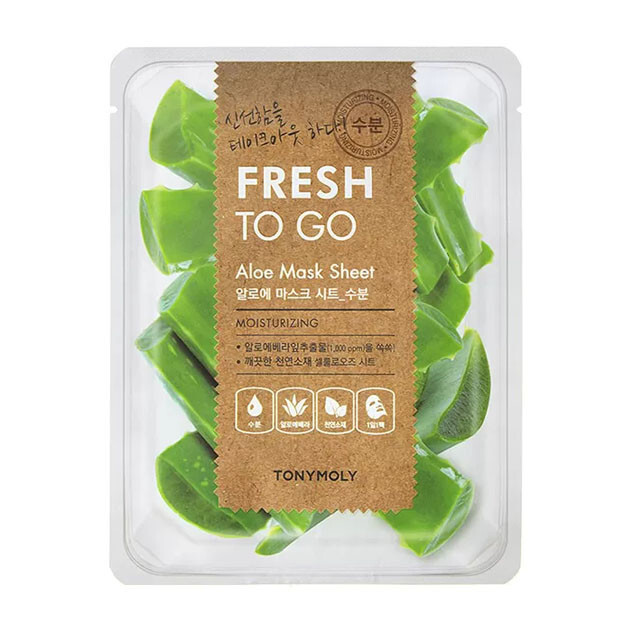 Aloe ekstrakti bilan yuz niqobi./FRESH TO GO ALOE MASK SHEET 22gr  УТ-00005459