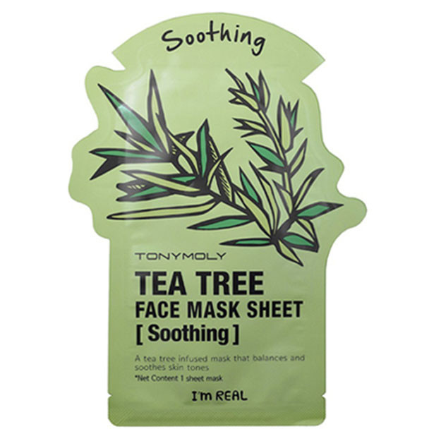 Choy daraxti ekstrakti bilan yuz niqobi./I AM TEA TREE MASK SHEET - CALMING 21ml УТ-00005470