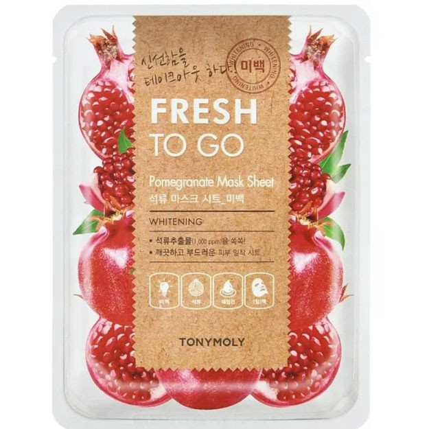 Anor ekstrakti bilan yuz niqobi./FRESH TO GO POMEGRANATE MASK SHEET 22gr  УТ-00005462