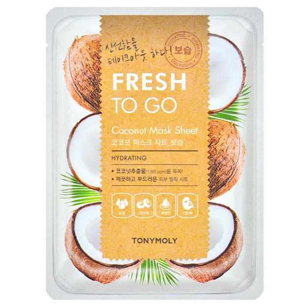 Маска для лица с экстрактом кокоса./FRESH TO GO COCONUT MASK SHEET 22gr УТ-00005463