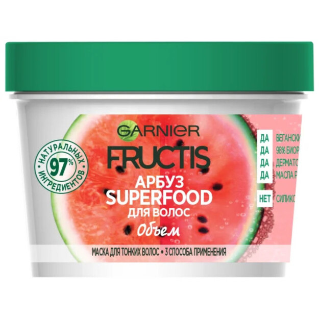 Маска для волос FRUCTIS 390мл АРБУЗ SUPERFOOD УТ-00000937