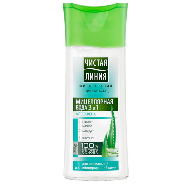 Misellar suv 3v1" toza chiziq " aloe vere 100 ml. УТ-00004615