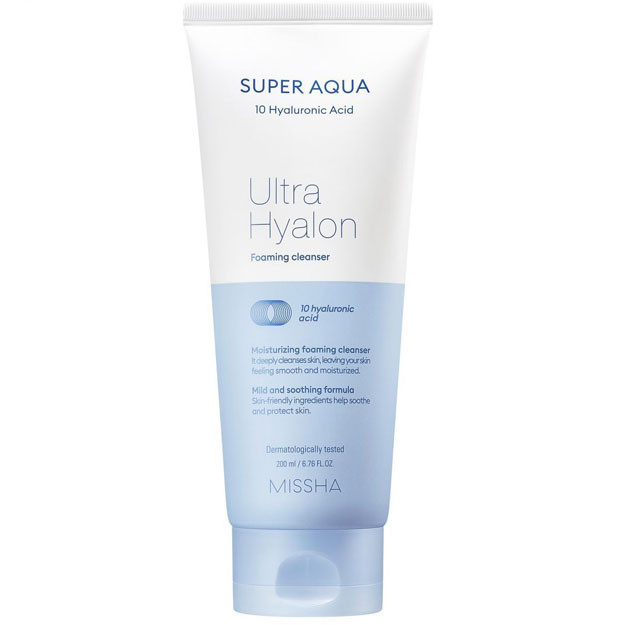 Missha super aqua ultra HYALRON пенка для умывания 200мл УТ-00002569