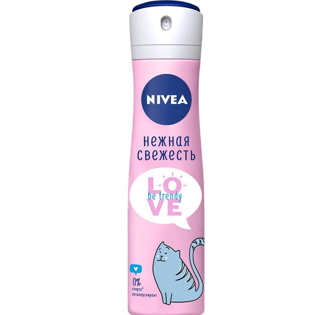 Nivea antiperspirant " Sevgi Trendy bo'ladi nozik Tazelik "brendi" Nivea ayollar " 150 ml УТ-00003318