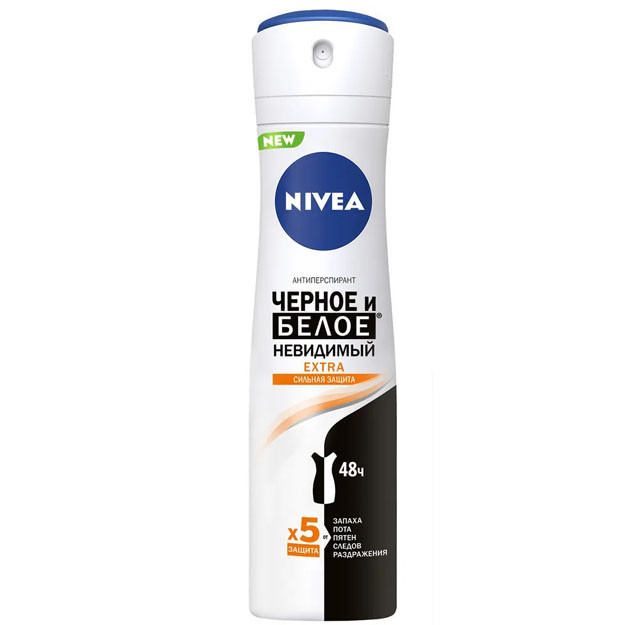 Nivea Антиперспирант "Черное и Белое Невидимый EXTRA" марки "Nivea Women" 150 ml УТ-00003319