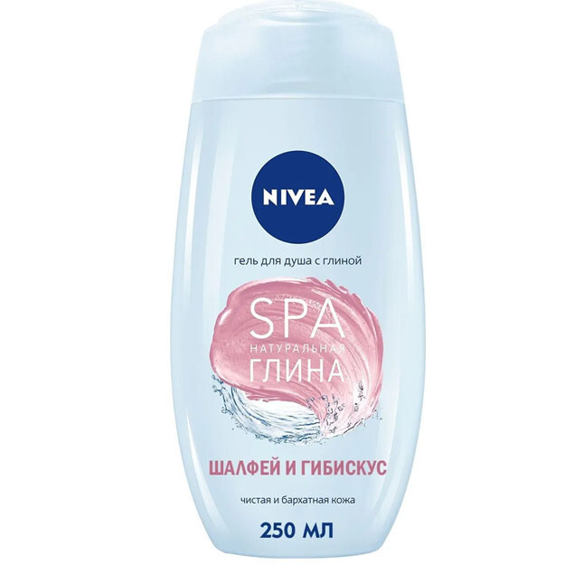 Nivea loy bilan dush Jeli " SPA tabiiy loy. Adaçayı va Gibiskus " 250 ml  УТ-00004771