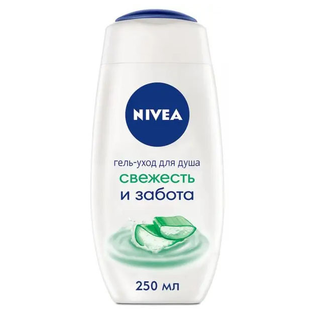 Nivea Гель-уход для душа "Свежесть и забота" марки "Nivea" 250 ml УТ-00004781