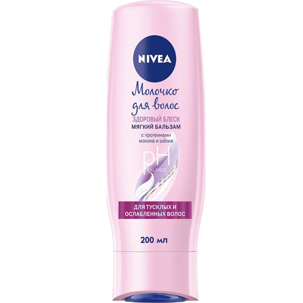 Nivea yumshoq-balzam «sochlar uchun sut» sog‘lom porlash «Nivea» brendi 200 ml UT-00003307
