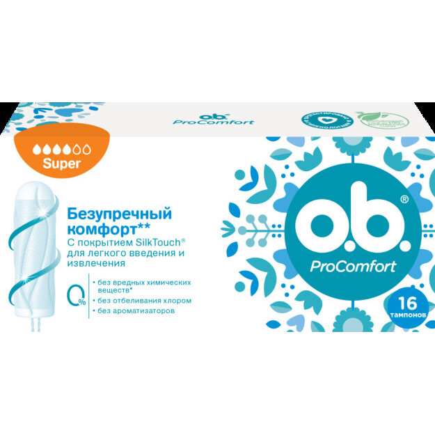 o. b.® ProComfort Super tamponlari 16 dona  УТ-00001000