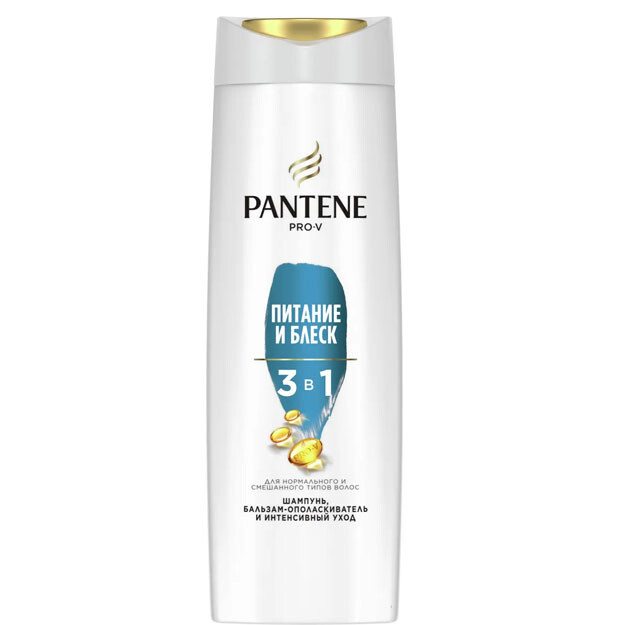 PANTENE Shmp 3v1 quvvat va porlash 360ml  УТ-00003874