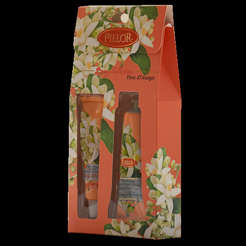PIELOR LIP BALM 12 ML&HAND CREAM 30 ML GIFT SET- FLEUR d' ORANGER  УТ-00002833