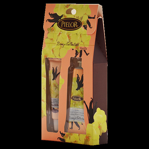 PIELOR LIP BALM 12 ML&HAND CREAM 30 ML GIFT SET- VANILLA УТ-00002834