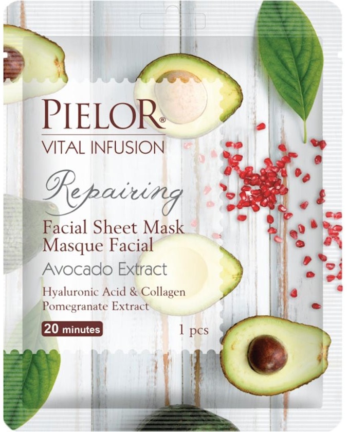 PIELOR VITAL INFUSION FACIAL SHEET MASK 25ML REPAIRING УТ-00002881