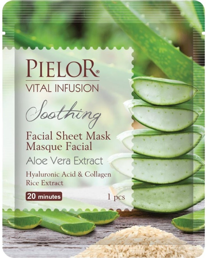 PIELOR VITAL INFUSION FACIAL SHEET MASK 25ML SOOTHING УТ-00002879