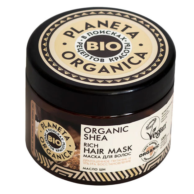 Planeta Organica / Organic shea / Маска для волос густая, 300 мл. УТ-00004095