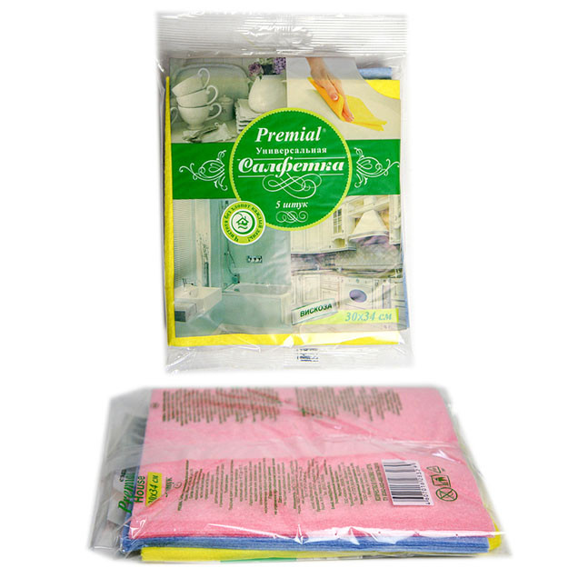 Premium salfetkalar (lattalar) universal (30x34) 1/5/40  УТ-00005800