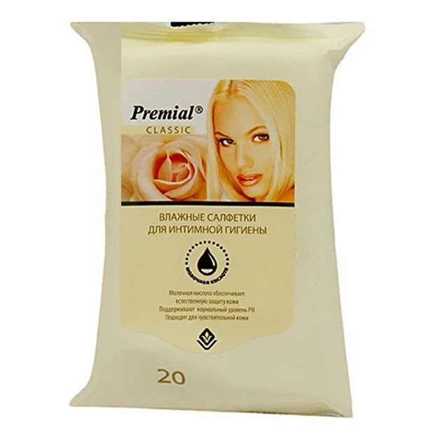 Premium salfetkalar samimiy gigiena uchun nam, ayollar 1/20/24 УТ-00005767