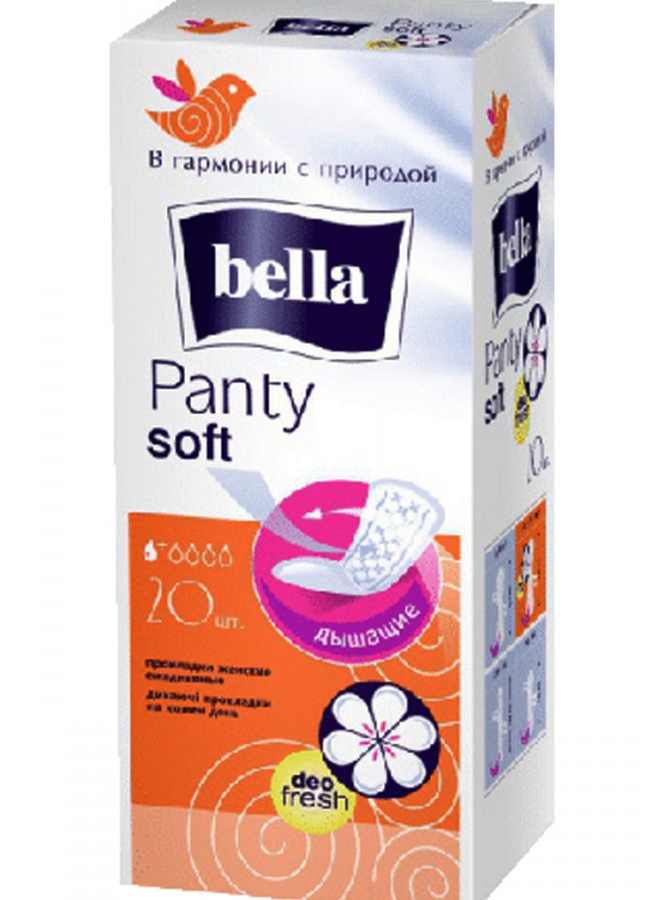 Прокладки женские гигиен.ежедн.марки "bella" Bella PANTY SOFT DEO по 20 шт. в картонной упаковке УТ-00005001