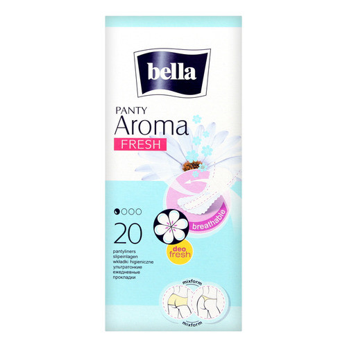 Ayollar ip.vpit.tuzatish bilan ko'p qatlamli."Bella Panty AROMA Fresh" yopishqoq qatlami 20 dona. УТ-00003823