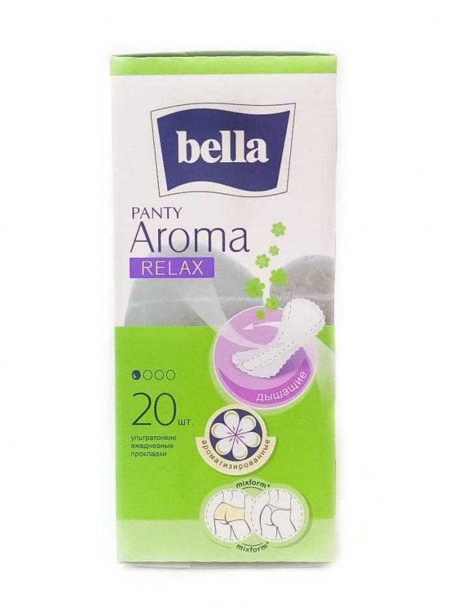 Прокладки жен.впит.многослойные с фикс.клеевым слоем "Bella Panty AROMA Relax" 20 шт в к/уп. УТ-00003822