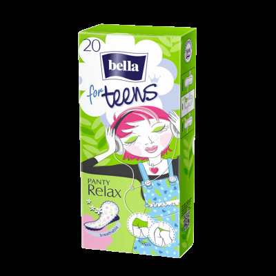 Прокладки жен.впит.многослойные с фикс.клеевым слоем "Bella Panty for teens Relax Deo" 20 шт в к/уп. УТ-00003799