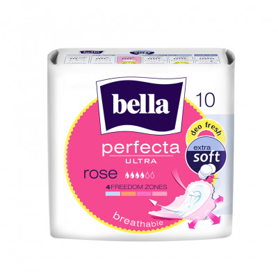 Прокладки ж/впит.многосл.с фикс.клеев.слоем Bella Perfecta ULTRA ROSE DEO FRESH, 10 шт. в п/у УТ-00003803