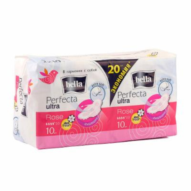 F/vpit qistirmalari.ko'p qatlamli.tuzatish bilan.yelimlar.Bella Perfecta ULTRA ROSE deo FRESH qatlami, 20 dona. p/u da УТ-00003804