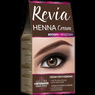 REVIA HENNA DO BRWI W KREMIE BRĄZOWA GB - PL  УТ-00002207