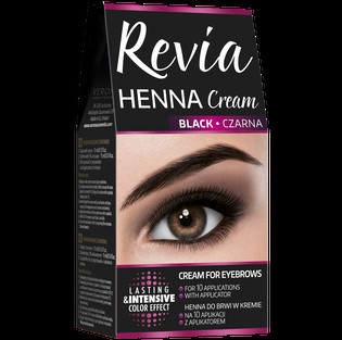 REVIA HENNA DO BRWI W KREMIE CZARNA GB - PL УТ-00002206