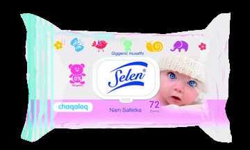 Bolalar uchun salfetkalar "selenli chaqaloq" 1/72 УТ-00006703