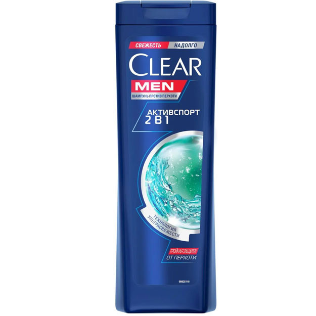 Шампунь для волос Clear MEN SHM 2IN1 Активспорт LLF 12х400 ml УТ-00004583
