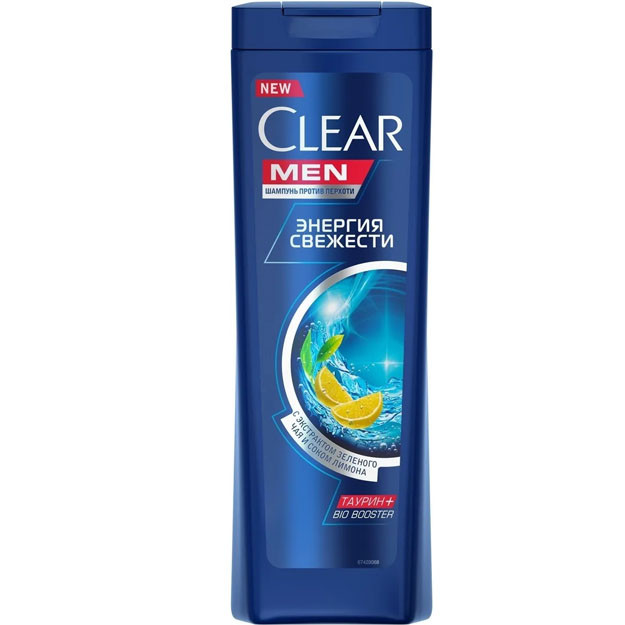Clear MEN shmp SHOWER FRESH 12x400 ml sochlar uchun shampun (tazelik energiyasi)  УТ-00004587