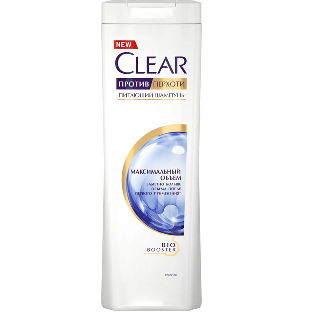 Шампунь для волос Clear SHMP WOM MAX VOLUME LLF 12х200 ml (Максимальный объем) УТ-00004569