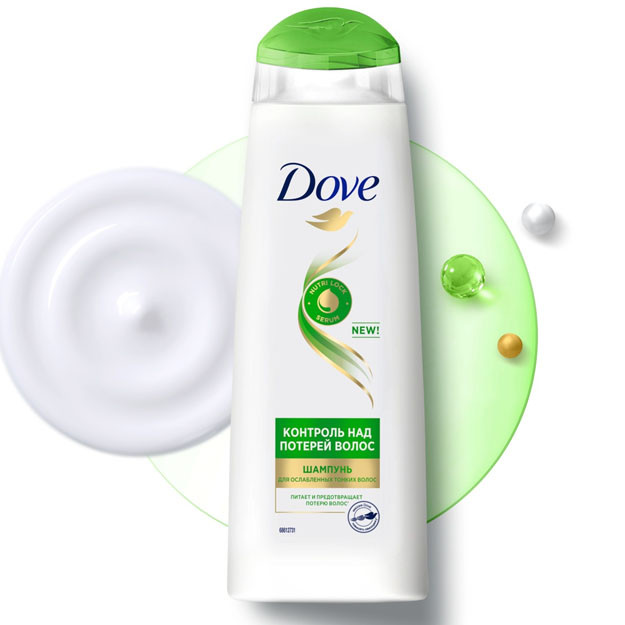 DOVE HAIRFALL dm soch shampuni (soch to'kilishini nazorat qilish) 10x380 ml.  УТ-00004669