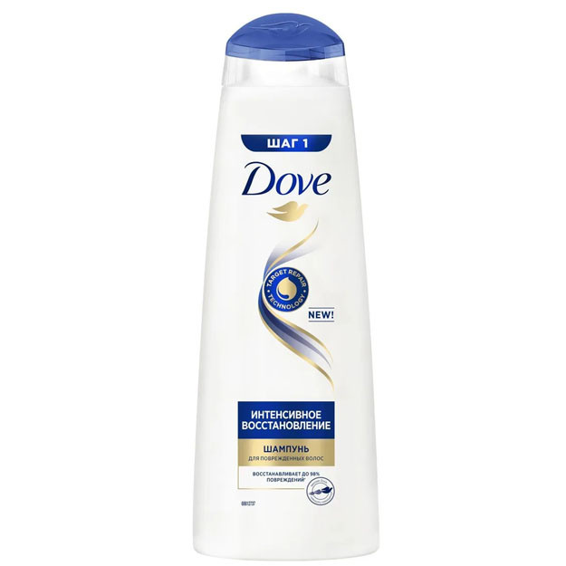 Шампунь для волос DOVE SH INTENSE REPAIR DM (Интенсивное и воссановление) 10Х380 ml. УТ-00004666