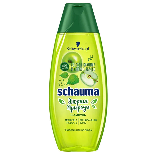 Schauma shampun 400 ml yangi qichitqi o't va yashil olma  УТ-00004857