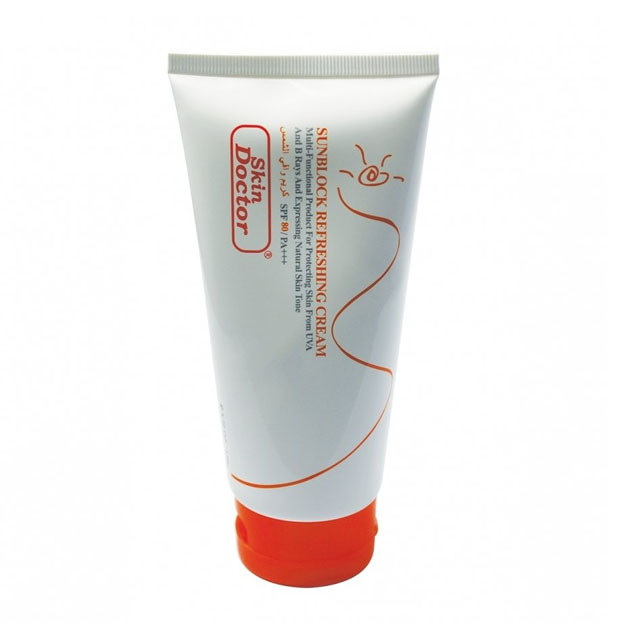 SD-SF04 SUNBLOCK REFRESHING CREAM SPF80 150G-COCONUT/Skin Doctor/ТАИЛАНД УТ-00004057