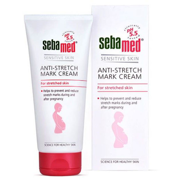 Sebamed SENSITIVE SKIN anti-Stretch mark cream 200 ml (homilador va emizikli ayollar uchun strech belgilari uchun krem)  УТ-00005553