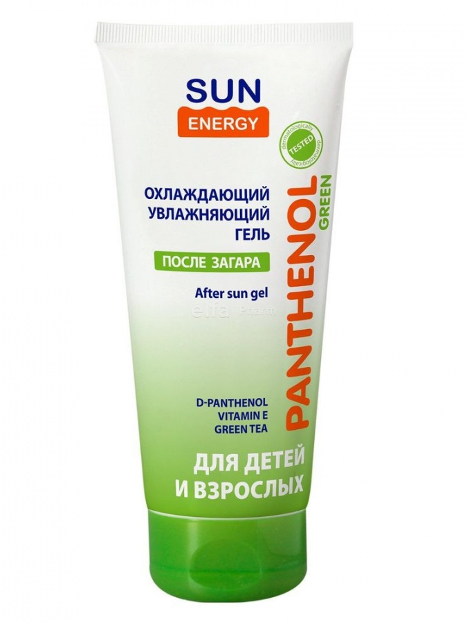 "Quyosh energiyasi" "yashil Panthenol" quyoshdan keyingi jel sovutadigan nemlendirici, 150 ml УТ-00006008